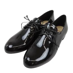 プラダ エナメル レースアップシューズ レディース ブラック PRADA【中古】 【アパレル・小物】