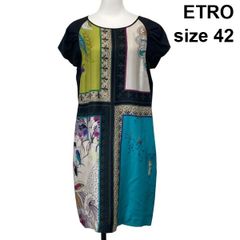 美品✨ ETRO エトロ カシュクール ワンピース ペイズリー 42 - メルカリ