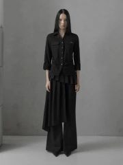 ミュエット muuet ランダムリブパンツ、トップス - メルカリ