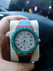 超希少 AppleWatch Mac OS ノベルティ 虹色 時計 1995年 - メルカリ