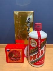 新品未開栓貴州茅台酒2014 】53度天女マオタイ酒高級ガラスグラス2点付