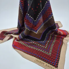 【used品】HARDY AMIES レディーススカーフ シルク100%のサムネイル
