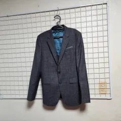 (新品)COMODO SQUARE (ウール/CHECK) スーツジャケット (男性スリム 95)