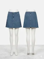 ecolier ジュニア デニム ミニスカート デニムスカート Aライン
