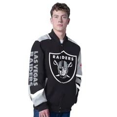 カール バンクス メンズ アウター ジャケット・ブルゾン Mens GIII Sports by Carl Banks Black Las Vegas Raiders Prime Time FullZのサムネイル