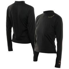 뉴 에라 여성 탑스 티셔츠 목 목 긴 소매 여성 New Era Black Las Vegas Aces Glam Game Mock Neck LongSleeve T
