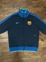 10-11 NIKE FC バルセロナ n98 トラック ジャケット ジャージ ネイビー