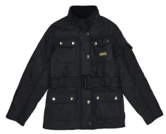 Barbour インターナショナル ガールズ タートルネック キルティング ジャケットのサムネイル