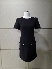 FENDI 半袖 ひざ丈ワンピース 黒 - メルカリ