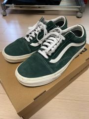 VANSバンズ2021年限定OLD SKOOLオールドスクール緑白スエード27 