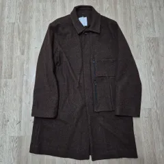 MARDON マドン メンズ スタンダード ポケット ウール バルマカーンコート (48)