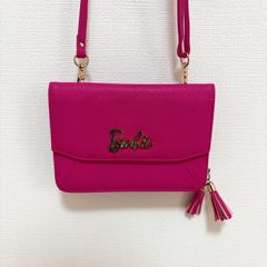 Barbie Gold Logo 3-Way Shoulder Bag Wallet Shoulder Bag Long Wallet Pouch Clutch Bag Pink Y2K Heisei Gal McBring Korean Style Archive 00s