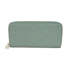 LOUIS VUITTON ルイ・ヴィトン ジッピーウォレット ホリゾンタル LVロゴ フラワー グレーグリーン ラウンドファスナー マチ付き 札入れ カードケース コインケース RFID ICチップ モノグラム トリヨン ミスティレイク 長財布 M14142