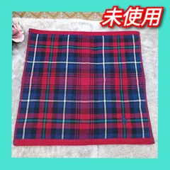 《 RALPH LAUREN 》　★未使用★　ラルフローレン　Raeタオル　チェック　ウォッシュタオル　ガーゼ＆パイルタオル　ハンドタオル　レッド系 　送料無料・匿名配送・最短即日発送いたします！　505