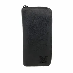 【6de5847-k】ルイヴィトン 長財布 LVアエログラム ジッピーウォレットヴェルティカル M81743 ノワール【中古】メンズ