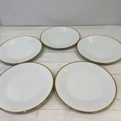 【塩】美品！ノリタケ Noritake プレート 金縁 23㎝ 5枚セット 【23440AO】D30
