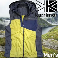 Karrimor カリマー CORE TECH SHIELD 防風 撥水 ナイロン フーデッド ベスト ジャケット マウンテンパーカー トレッキング キャンプ アウトドア メンズ 1KAVSM6003AV アボカド▲010▼60428m01