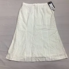 【新品タグ付き】remalon ロングスカート レース コットン100% サイズL15 ウエスト74-78cm 定価38,850円 株式会社ルック