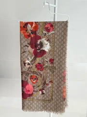 グッチ フラワー GG ショール ウール Starship Square スカーフ 正規品