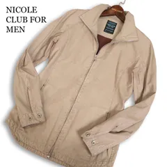 Y2K 00s★ NICOLE CLUB FOR MEN ニコルクラブ フォーメン 通年★ ジップ スイングトップ ブルゾン ジャケット Sz.48 メンズのサムネイル