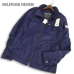 未使用★ HILFIGER DENIM トミーヒルフィガー 通年 オイルコーティング★ ミリタリー ジャケット Sz.M　メンズ ネイビーのサムネイル
