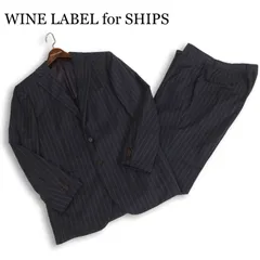 WINE LABEL for SHIPS シップス 通年 背抜き☆ ストライプ