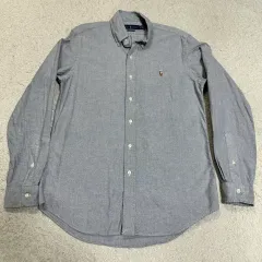 ポロラルフローレン オックスフォード シャツ グレー s