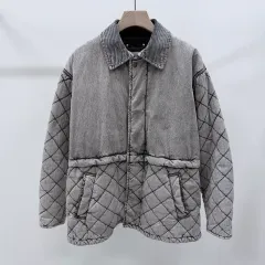 S+級 / オーバーサイズS GOLDEN GOOSE ゴールデングース キルティング ブルゾン ジャケット グレーのサムネイル