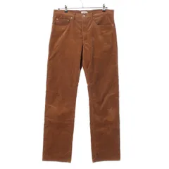 ブラミンク コーデュロイ 5ポケットパンツ レザーパッチ ワイドストレート パンツ ボトムス 7914-2-300439 ブラウン 2【中古】のサムネイル