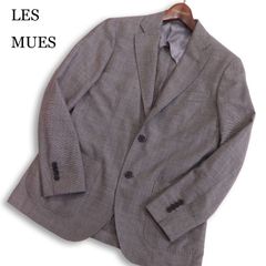 新品 LES MUES レミュー シアサッカー サマージャケット S ブラウン 