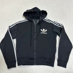adidas アディダス トレフォイル ジップパーカー ジャージ 短丈