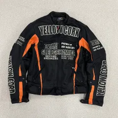 L イェローコンサート ライダースジャケット レーシン ジャケット 0127M2