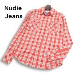 【新品 未使用】 Nudie Jeans ヌーディージーンズ 【GUNNAR LIGHT TWILL CHECK】長袖 チェック シャツ Sz.XS メンズのサムネイル