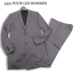 5351 POUR LES HOMMES 5351プールオム 通年★ ロング ジャケット & パンツ セットアップ スーツ Sz.1　メンズ グレーのサムネイル