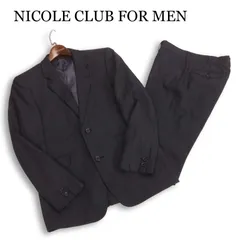 NICOLE CLUB FOR MEN ニコルクラブ フォーメン 通年 総裏★ ストライプ セットアップ スーツ Sz.S　メンズ 日本製