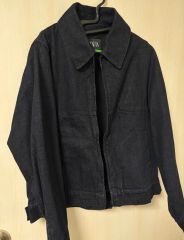 希少XL】ZARA MAN 裏ボア ブラックデニムジャケット ワッペン 完売品 