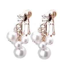 【新品】 LOKUMI イヤリング 金属アレルギー対応 日本製 シリコンカバー付 パール ビジュー レディース シンプル 揺れる スイング シルバー ゴールド ピンクゴールド 金メッキ K24メッキ ネジ式 ネジバネ 金属アレルギー対応イヤリング ne-38 