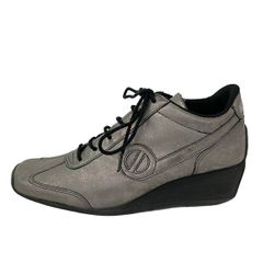 NONAME sneakers, size 35, women's - gray wedge heel