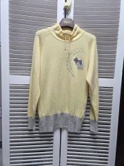 DAKS 長袖 ニット セーター ウール100% ベージュ M - メルカリ