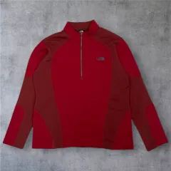 THE NORTH FACE ザノースフェイス レッド ポーラテック フリース ハーフジップアップ ハーフジップ 3XL(115)