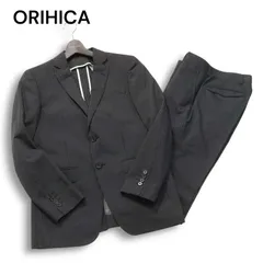 ORIHICA オリヒカ 春夏 背抜き★ ストライプ セットアップ スーツ Sz.Y5 メンズ 黒 ビジネス
