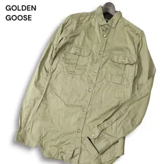 イタリア製★ GOLDEN GOOSE ゴールデングース 通年★ 長袖 ボタンダウン ミリタリー ユーティリティ シャツ Sz.S メンズのサムネイル