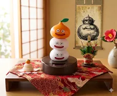 ドラゴンクエスト ぐらぐらソーラーフィギュア スライムかがみもち スライムタワー ドラクエ 非売品
