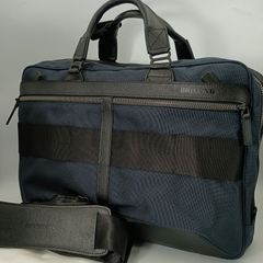 現行 美品 ブリーフィング フュージョン A4 ライナー ネイビー 紺 2way