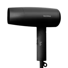 大風量 速乾 ドライヤー 軽量 スピーディーイオン マイナスイオン ヘアドライヤー サロニア SL-013AB SALONIA ブラック