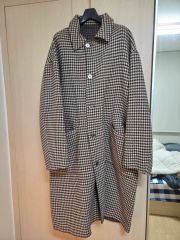 shira 様専用 TAGLIATORE ブラウンチェック柄ロングコート - メルカリ
