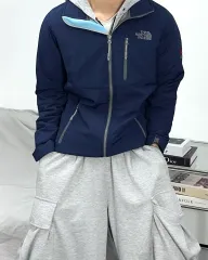 THE NORTH FACE ザノースフェイス ネイビー フライト シリーズ ソフトシェル ジャケット XL