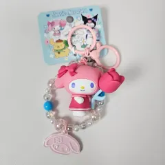 サンリオ正規品 マイメロディ ビーズキーホルダー