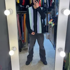 OBEY ストライプ ジップアップのサムネイル