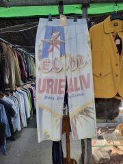 ヴィンテージ粉袋リメイクキュロットパンツ LION BRAND 古布 - メルカリ